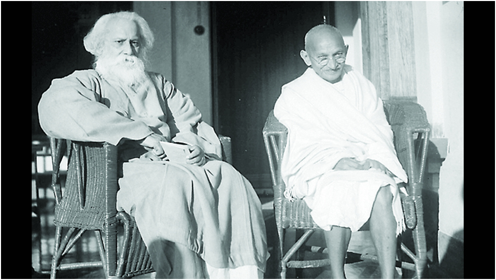 Gandhi vs Rabindranath Tagore